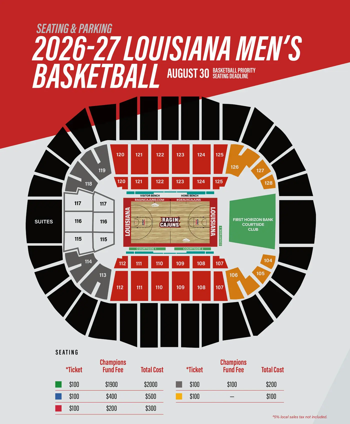 basketball seating map